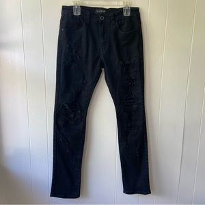 Platform Black ripped Jeans Man Size 34